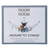 Macrame Toy Storage 43in x 34in