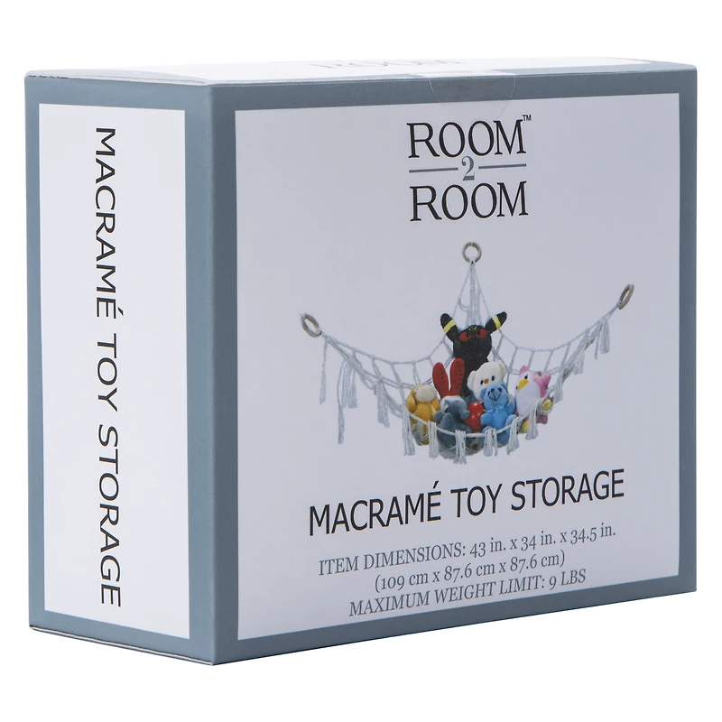 Macrame Toy Storage 43in x 34in