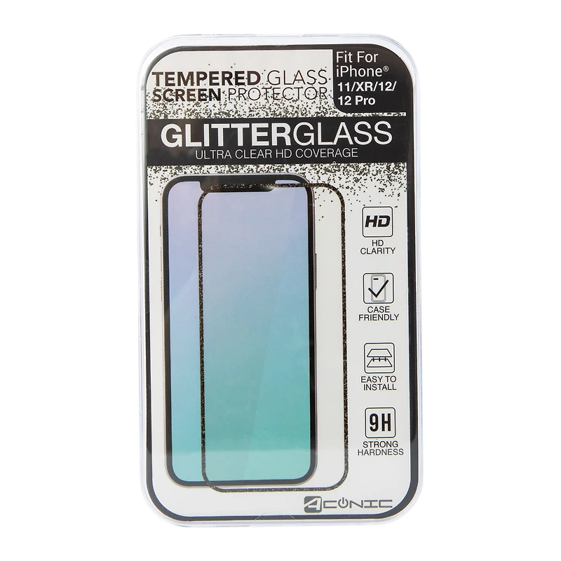 Glitter Glass Tempered Screen Protector For iPhone 11®/Xr®