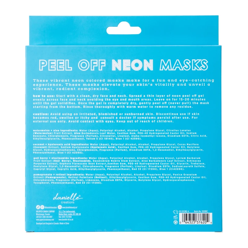 Danielle Creations® Peel Off Mask Collection 4-Count