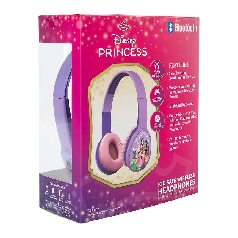 Disney Princess Kid-Safe Bluetooth® Wireless Headphones