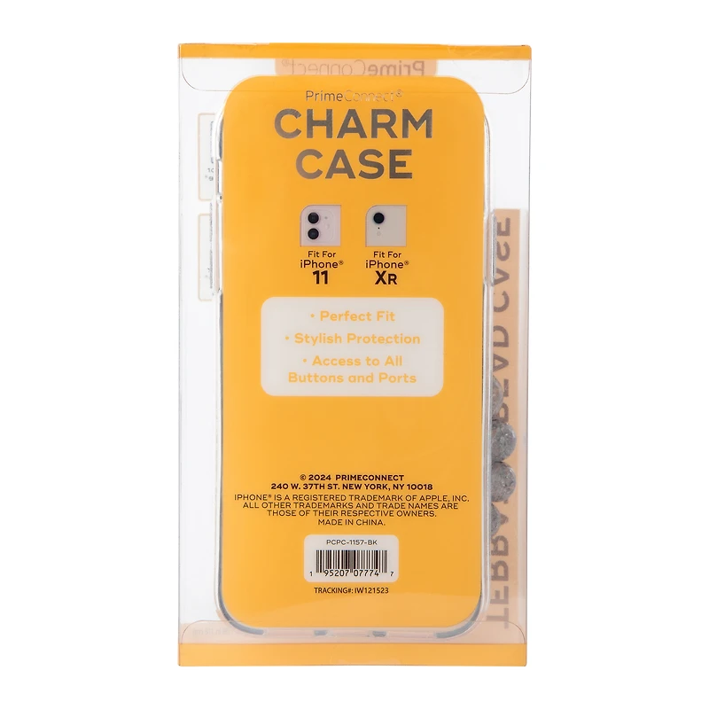 iPhone 11®/Xr® Terrazzo  Phone Case With Beaded Strap