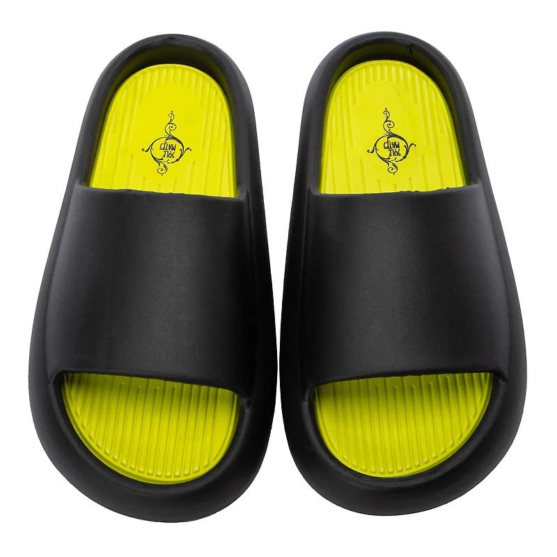 Ladies Wide-Band Slide Sandals