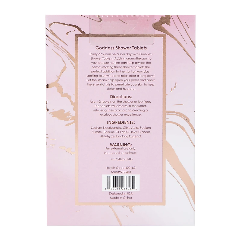 Goddess By Manna Kadar Aromatherapy Shower Steamer Tablets 8-Count