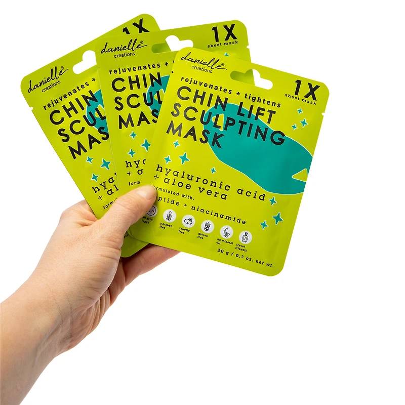Danielle Creations® Chin Lift Sculpting Sheet Mask 3-Count