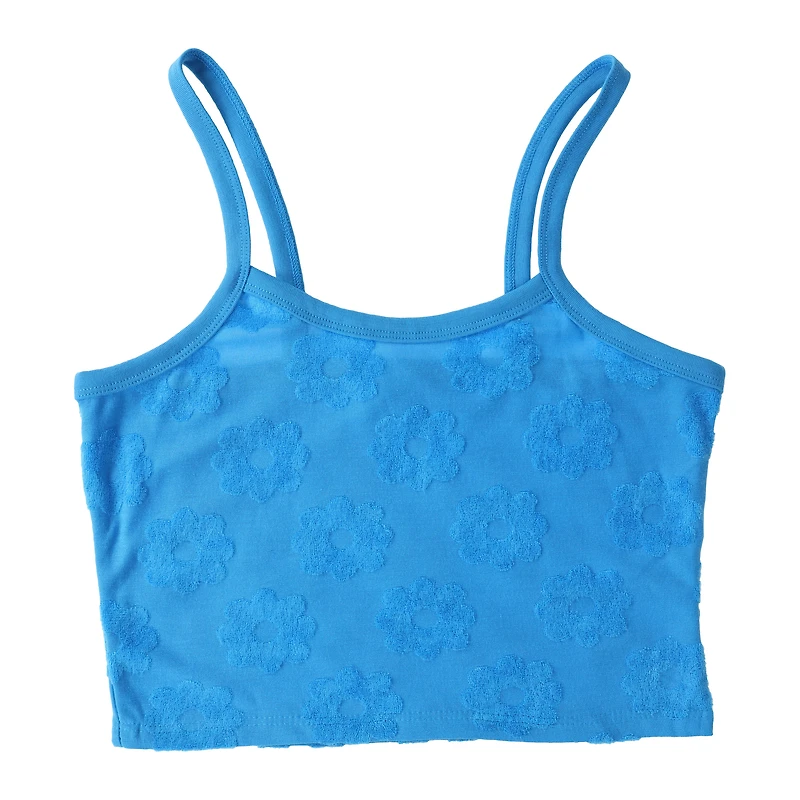 Tonal Flower Terry Tank Top