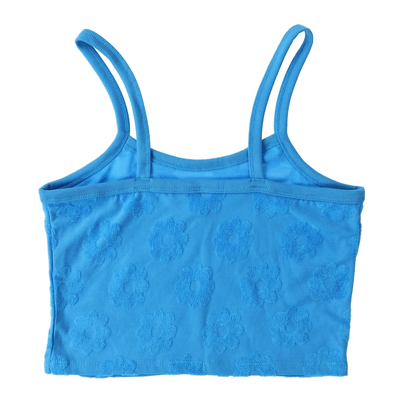 Tonal Flower Terry Tank Top