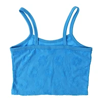 Tonal Flower Terry Tank Top