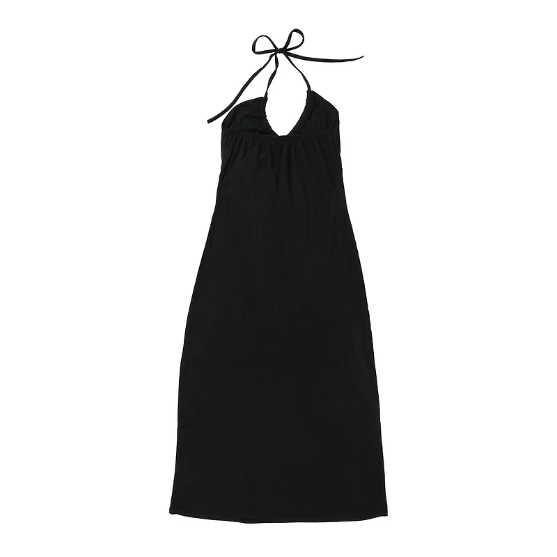 Ribbed Halter Maxi Dress