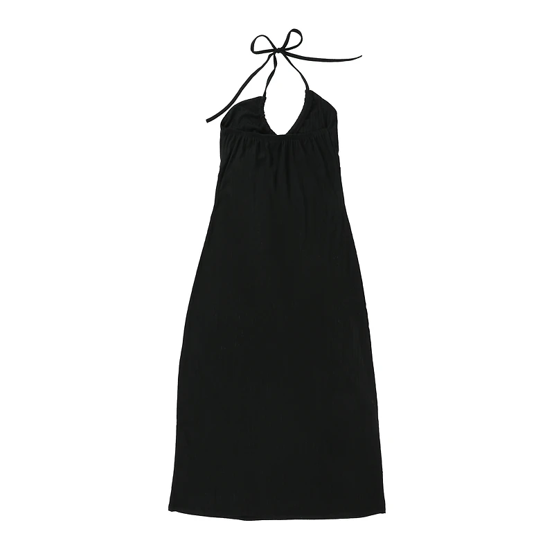 Ribbed Halter Maxi Dress