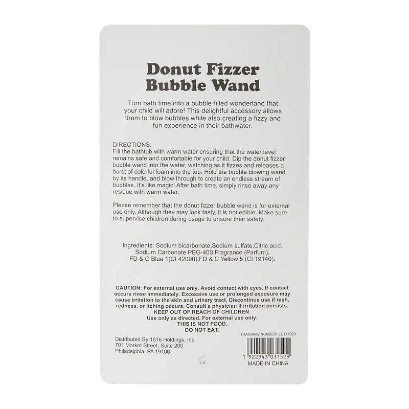 Donut Fizzer Bubble Wand 3.5oz