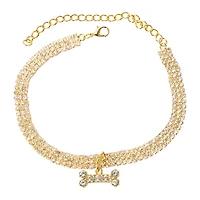 Rhinestone Pet Necklace, Medium