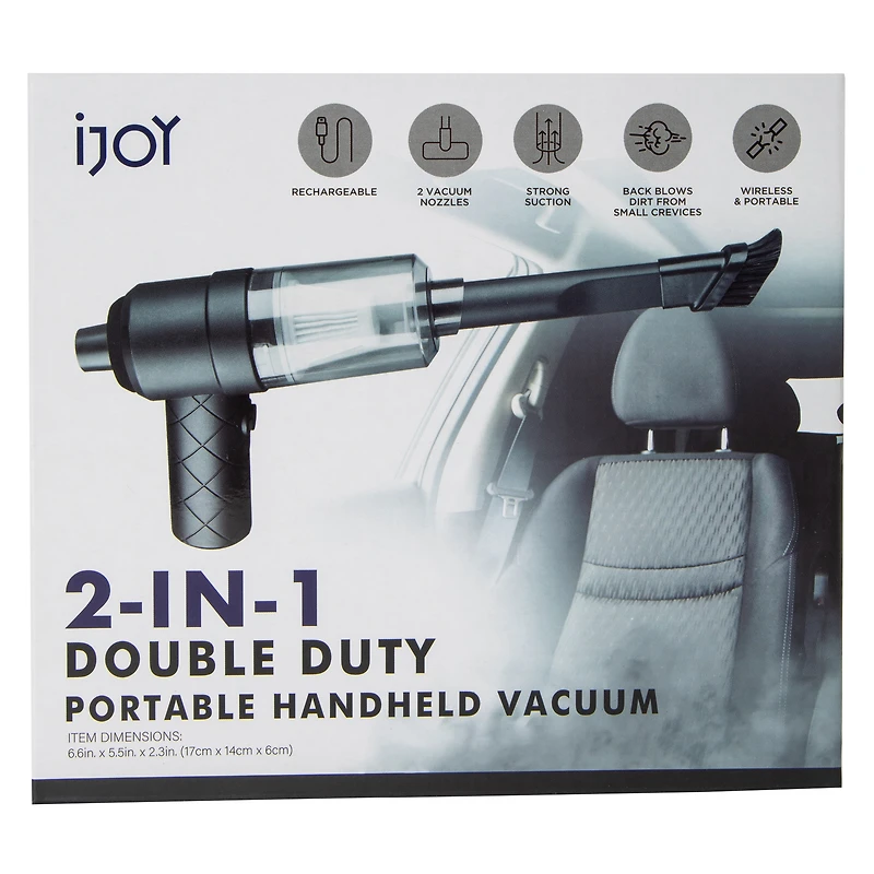 iJoy 2-In-1 Double Duty Portable Handheld Vacuum