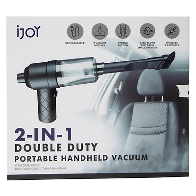 iJoy 2-In-1 Double Duty Portable Handheld Vacuum