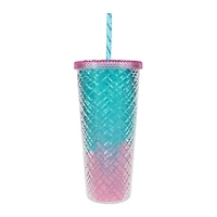 Ombre Faceted Tumbler 24oz