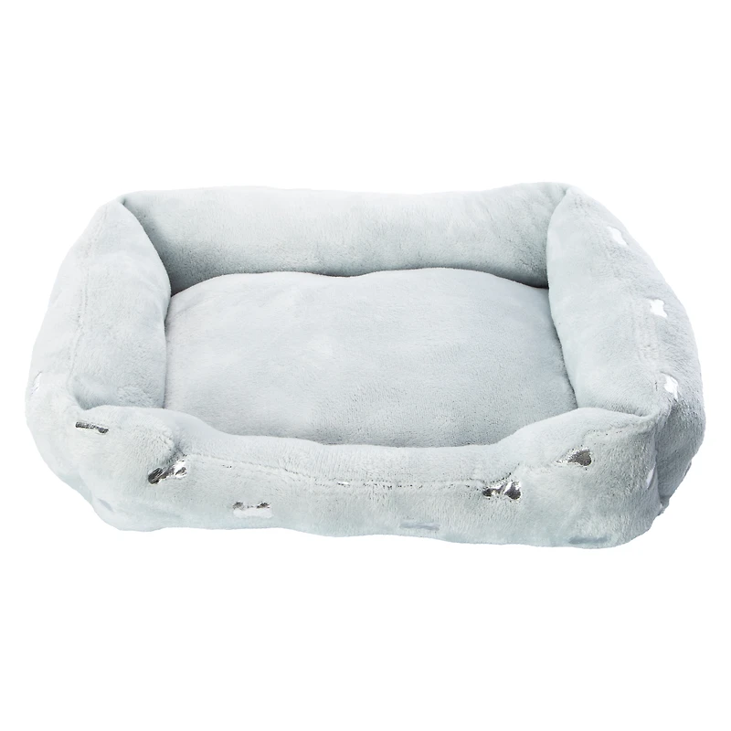 Metallic Print Cuddler Pet Bed 20in x 16in