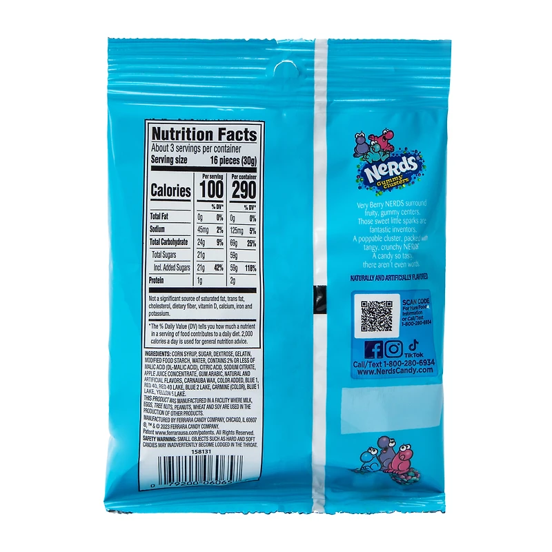 Nerds® Gummy Clusters Candy 3oz - Very Berry