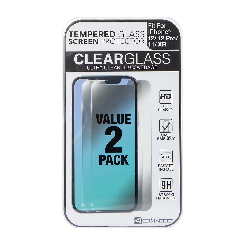 iPhone 12 Pro® Tempered Glass Screen Protector 2-Pack