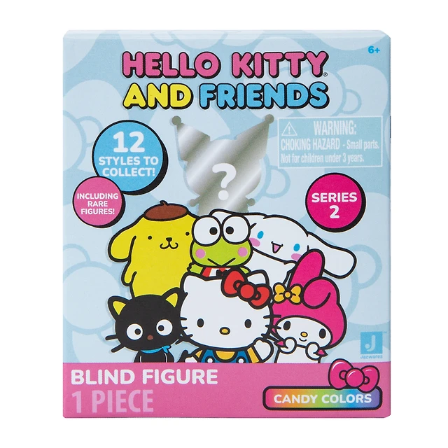 Hello Kitty And Friends Mystery Blind Bag 3 Pezzi - Mini Figure Collezionabili Sanrio 5 Cm - Serie 1, Stili Variabili
