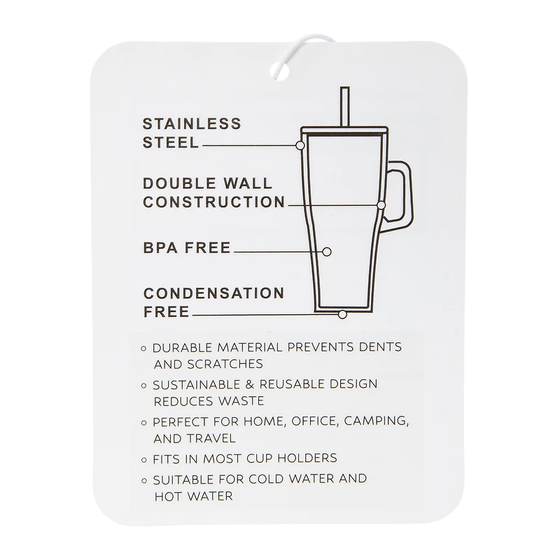 40oz Pattern Hydraquench Tumbler With Handle