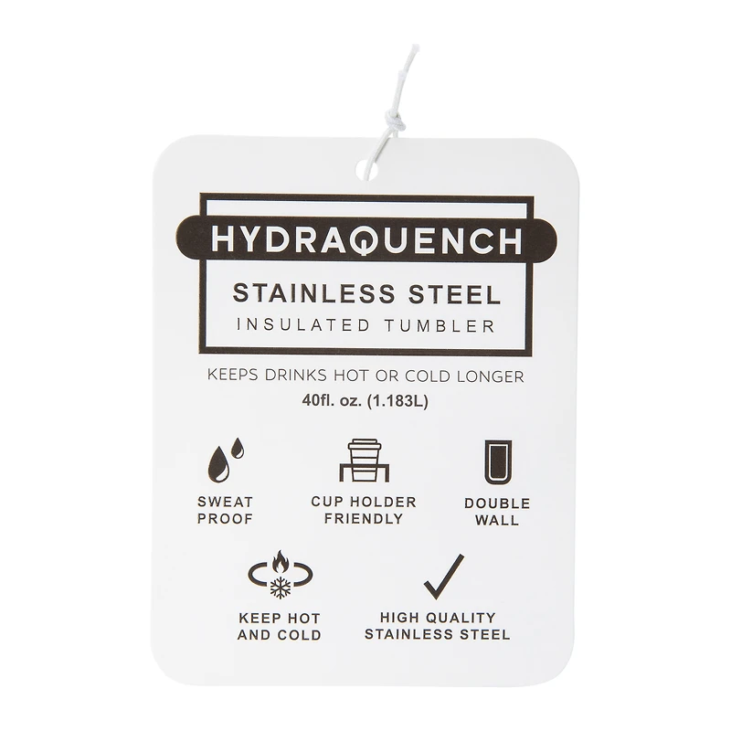 40oz Pattern Hydraquench Tumbler With Handle