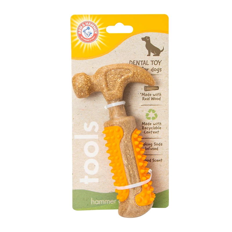 Arm & Hammer® Wood Hammer Dog Toy 7in