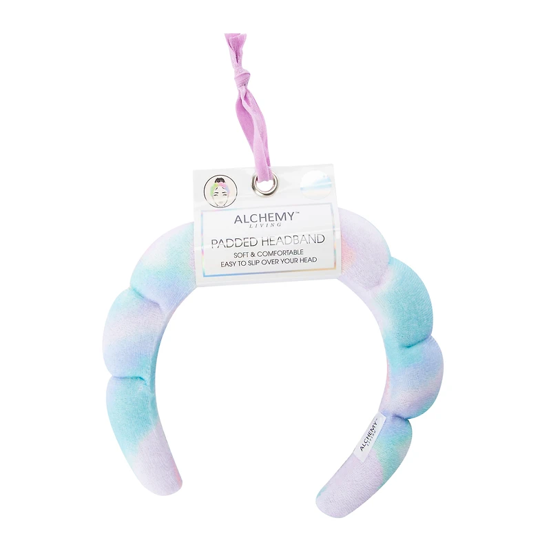 Tie-Dye Padded Headband With Hair Tie