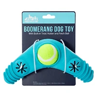 Rubber Boomerang Dog Toy 7.67in x 3.74in