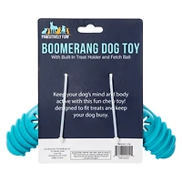 Rubber Boomerang Dog Toy 7.67in x 3.74in