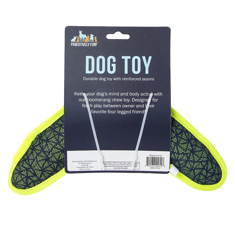 Boomerang Dog Toy 10.23in x 6in