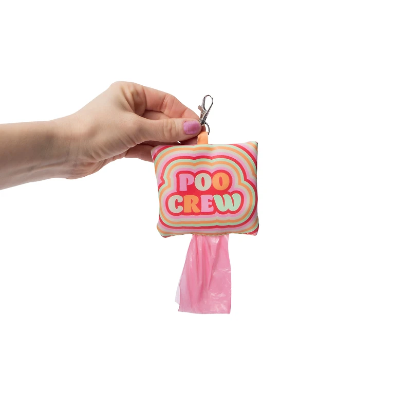 Pawsitively Fun! Pet Pink Waste Bag Dispenser With Clip & Bag Roll