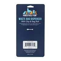 Pawsitively Fun! Pet Green Waste Bag Dispenser With Clip & Bag Roll