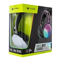 Titan Wired LED Gaming Headset With Mic