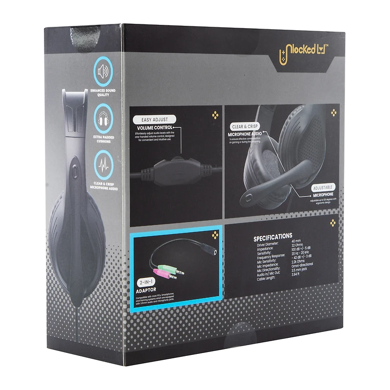 Unlocked Lvl™ Wired Gaming Headset With Mic