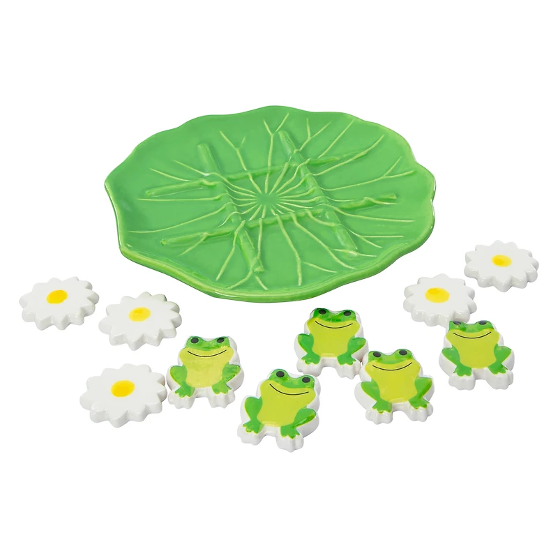 Ceramic Tic Tac Toe Set 7.09in