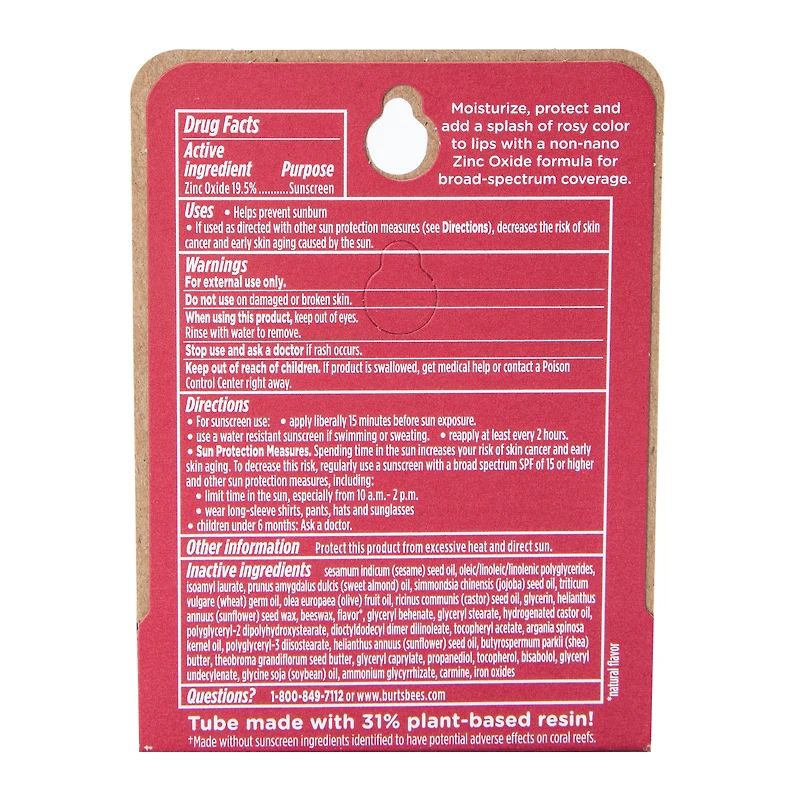 Burt’s Bees® SPF 30 Tinted Lip Balm 0.15oz