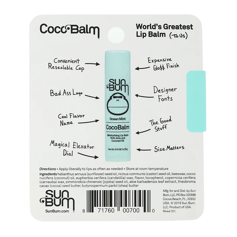 Sun Bum® Coco Balm™ Lip Balm - Ocean Mint