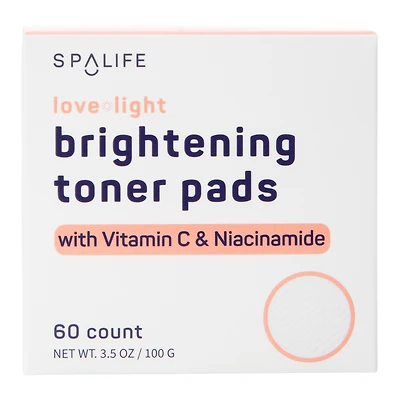 Spa Life Toner Pads 3.5oz, 60-Count