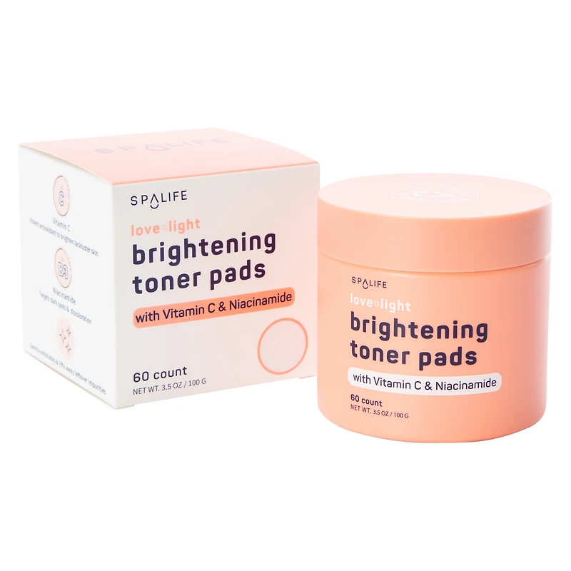 Spa Life Toner Pads 3.5oz, 60-Count