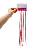 Mixed Claw Clips With Faux Hair 4-Count