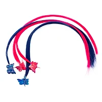 Mixed Claw Clips With Faux Hair 4-Count