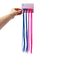 Mixed Claw Clips With Faux Hair 4-Count