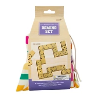 Wooden Domino Set With Pouch 28-Count