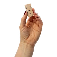 Wooden Domino Set With Pouch 28-Count