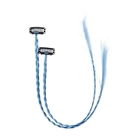 Mixed Tinsel & Faux Baby Braid Hair Clips 2-Count