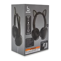 LED Cat Ear Wired Headphones With Mic