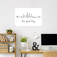 Line Art New York Poster