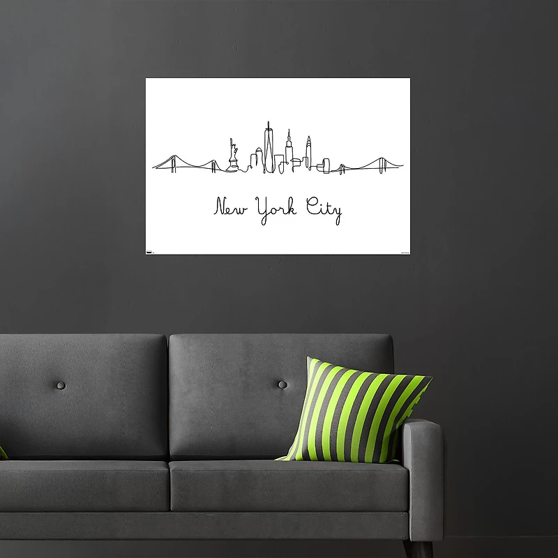 Line Art New York Poster