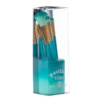 Ombre Makeup Brush Set With Holder 6-Piece