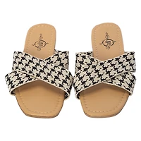 Ladies Pattern Crisscross Sandals